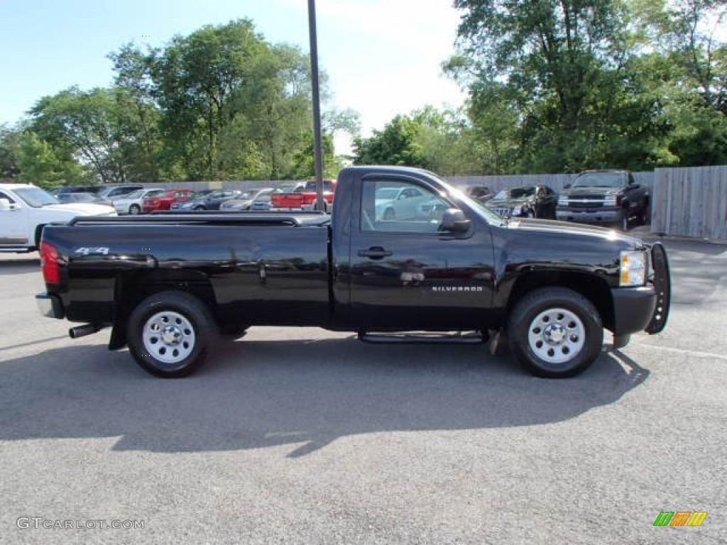 2012 Silverado 1500 Work Truck Regular Cab 4x4 - Black / Dark Titanium photo #5