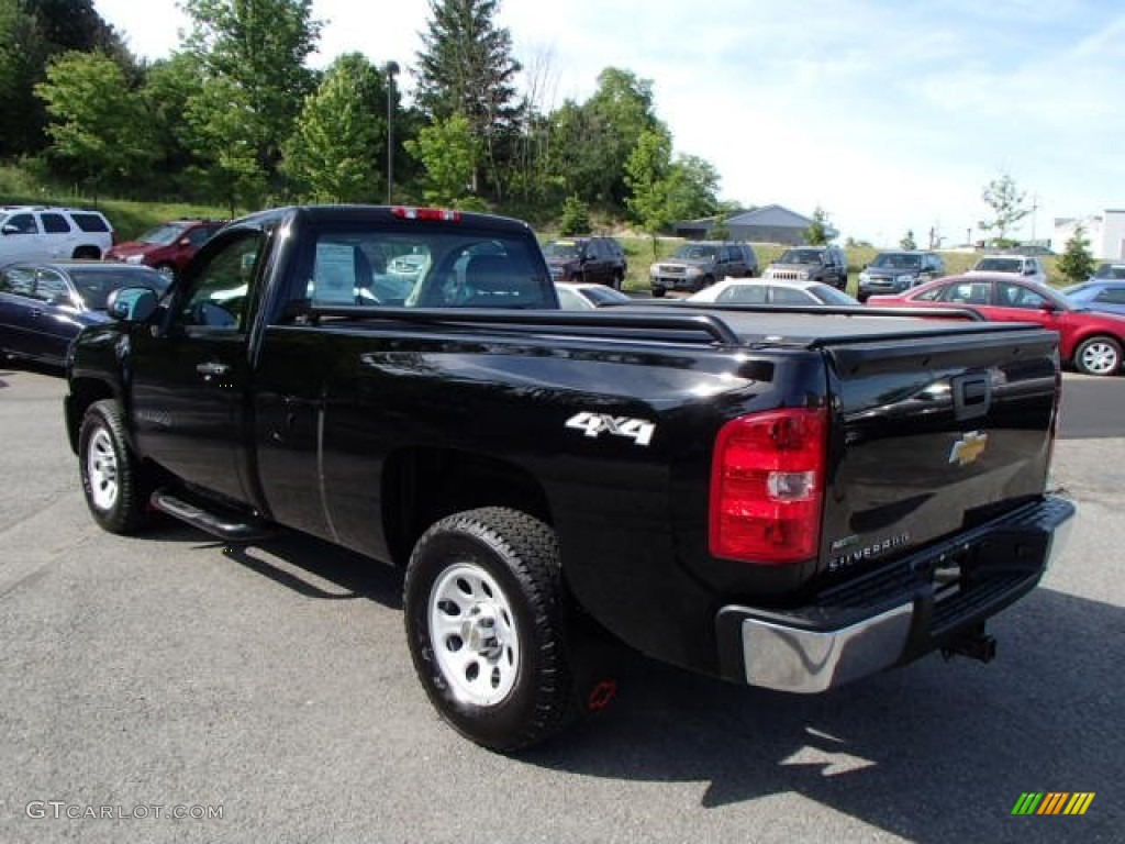 2012 Silverado 1500 Work Truck Regular Cab 4x4 - Black / Dark Titanium photo #8