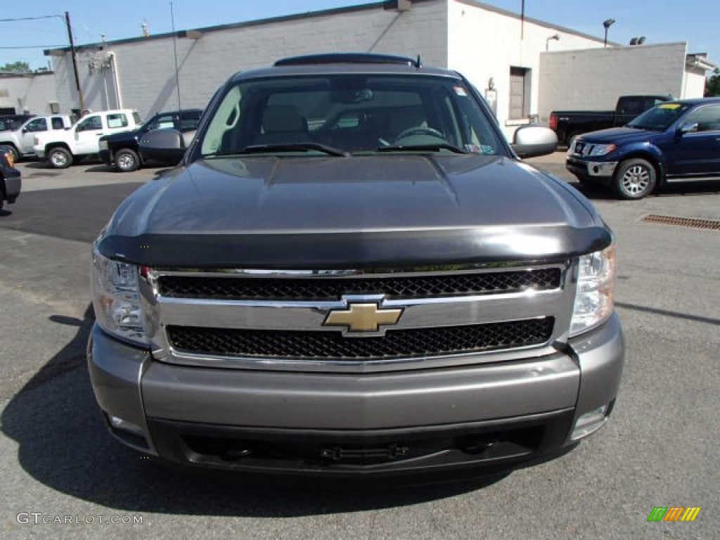 2007 Silverado 1500 LTZ Extended Cab 4x4 - Graystone Metallic / Light Titanium/Dark Titanium Gray photo #3