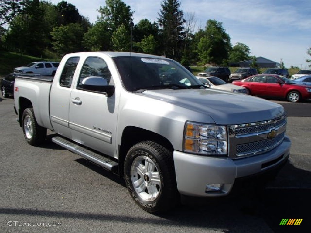 2011 Silverado 1500 LTZ Extended Cab 4x4 - Sheer Silver Metallic / Ebony photo #4