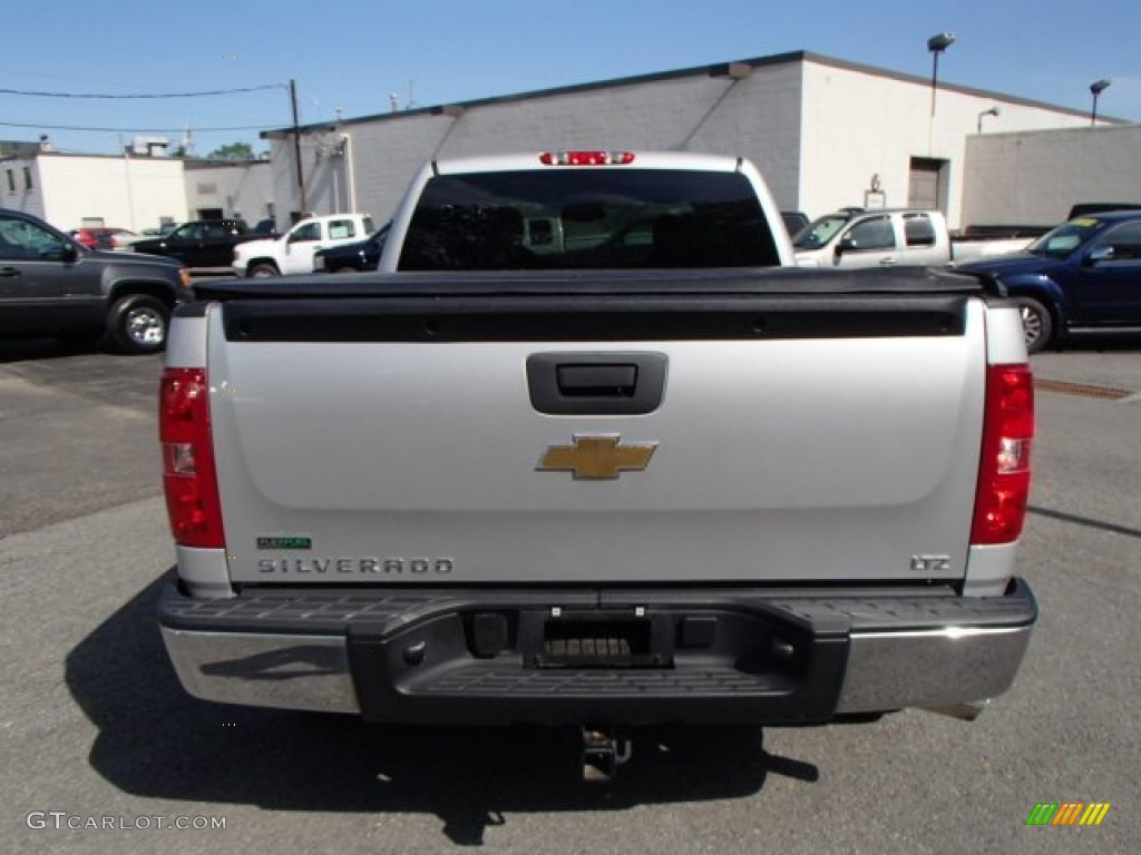 2011 Silverado 1500 LTZ Extended Cab 4x4 - Sheer Silver Metallic / Ebony photo #7