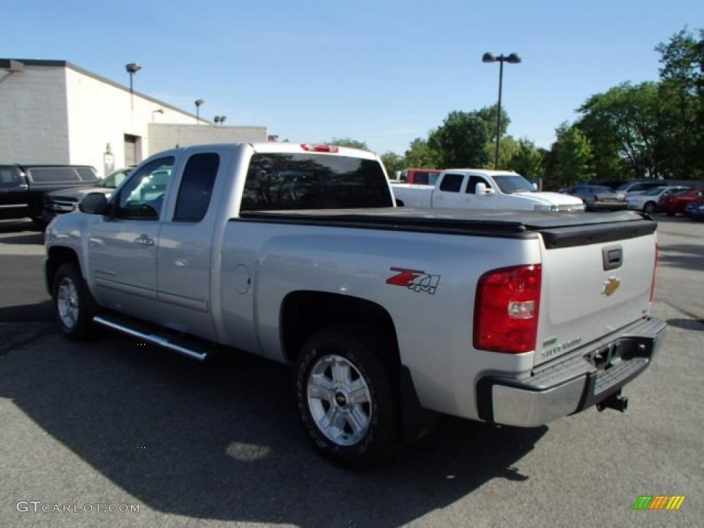 2011 Silverado 1500 LTZ Extended Cab 4x4 - Sheer Silver Metallic / Ebony photo #8
