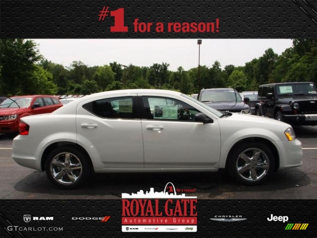 2013 Avenger SE V6 - New Bright White / Black photo #1