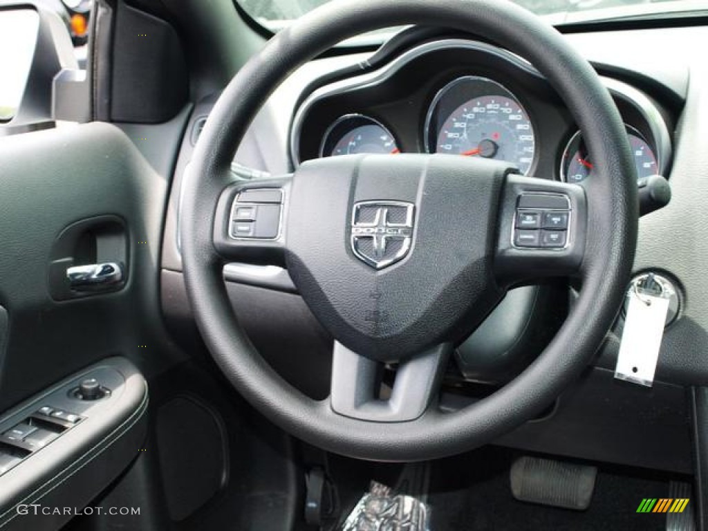 2013 Avenger SE V6 - New Bright White / Black photo #6