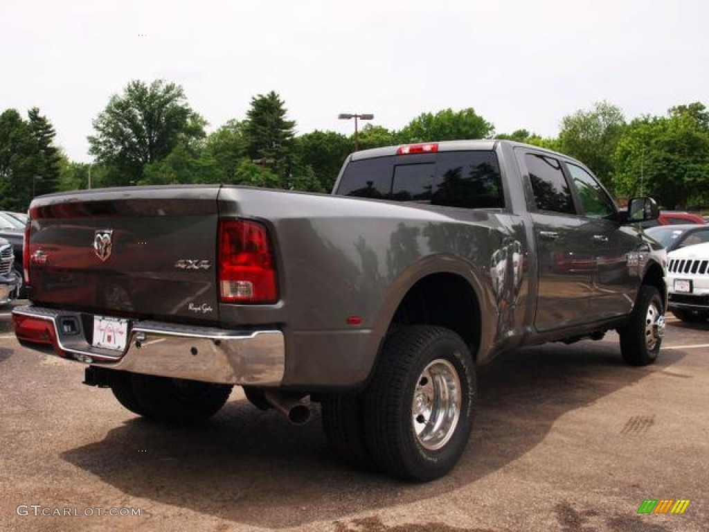 2013 3500 Big Horn Crew Cab 4x4 Dually - Mineral Gray Metallic / Black/Diesel Gray photo #3