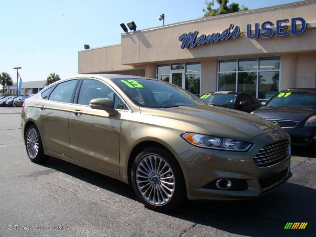 2013 Fusion Titanium - Ginger Ale Metallic / Charcoal Black photo #2