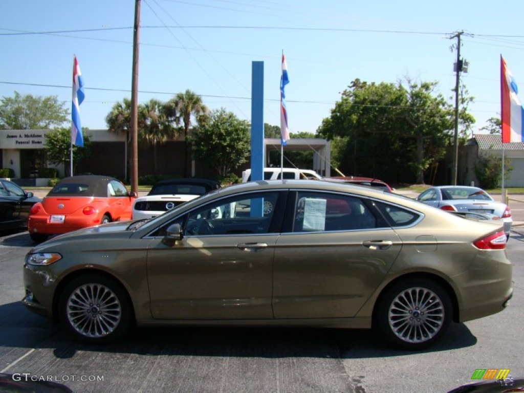 2013 Fusion Titanium - Ginger Ale Metallic / Charcoal Black photo #5