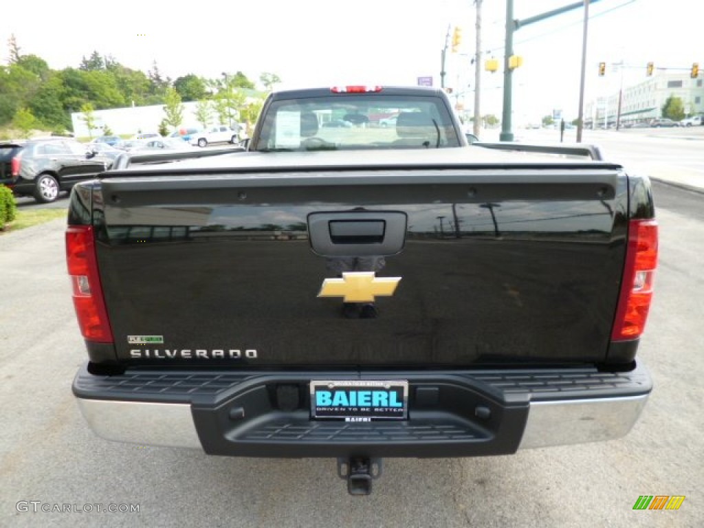 2012 Silverado 1500 Work Truck Regular Cab 4x4 - Black / Dark Titanium photo #6