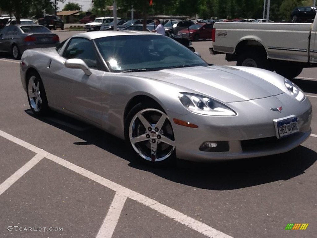 2006 Corvette Coupe - Machine Silver Metallic / Titanium Gray photo #2
