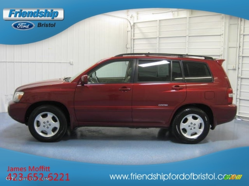 2006 Highlander Limited - Salsa Red Pearl / Ivory Beige photo #1