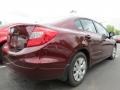 Crimson Pearl - Civic LX Sedan Photo No. 3