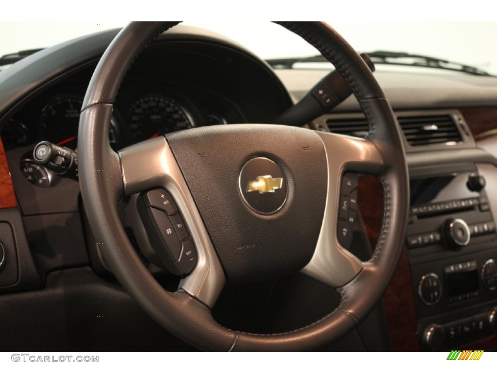 2012 Chevrolet Tahoe LT 4x4 Ebony Steering Wheel Photo #81917284