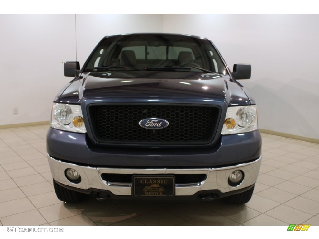 2006 F150 XLT SuperCab 4x4 - Medium Wedgewood Blue Metallic / Medium/Dark Flint photo #2