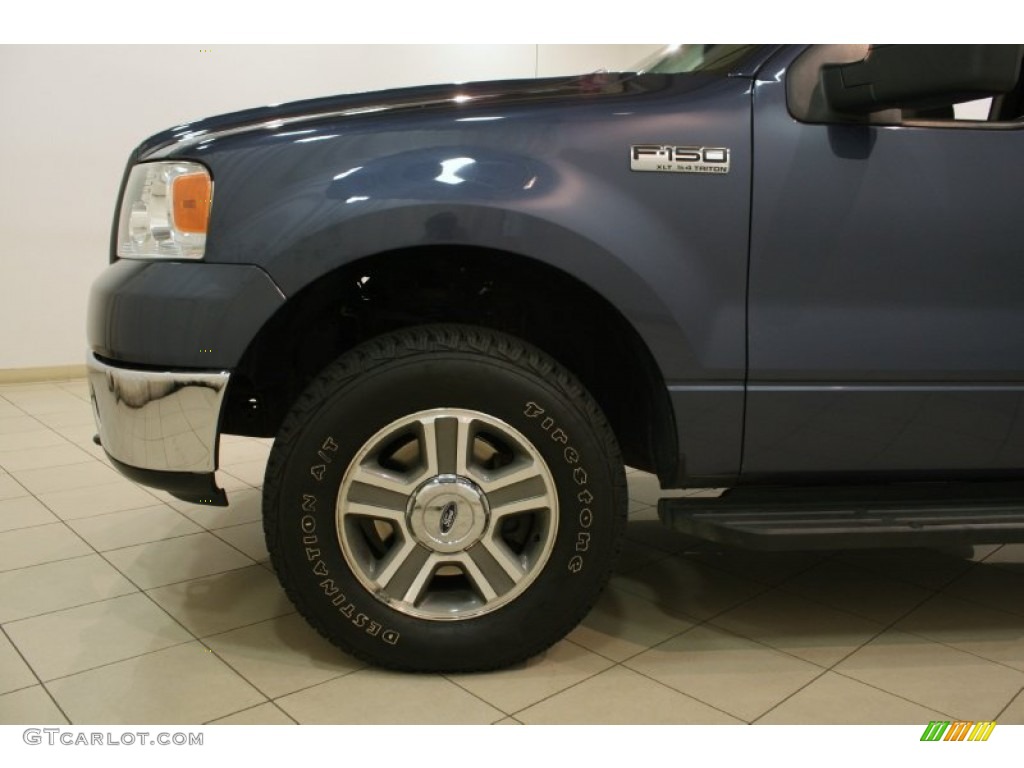 2006 F150 XLT SuperCab 4x4 - Medium Wedgewood Blue Metallic / Medium/Dark Flint photo #13