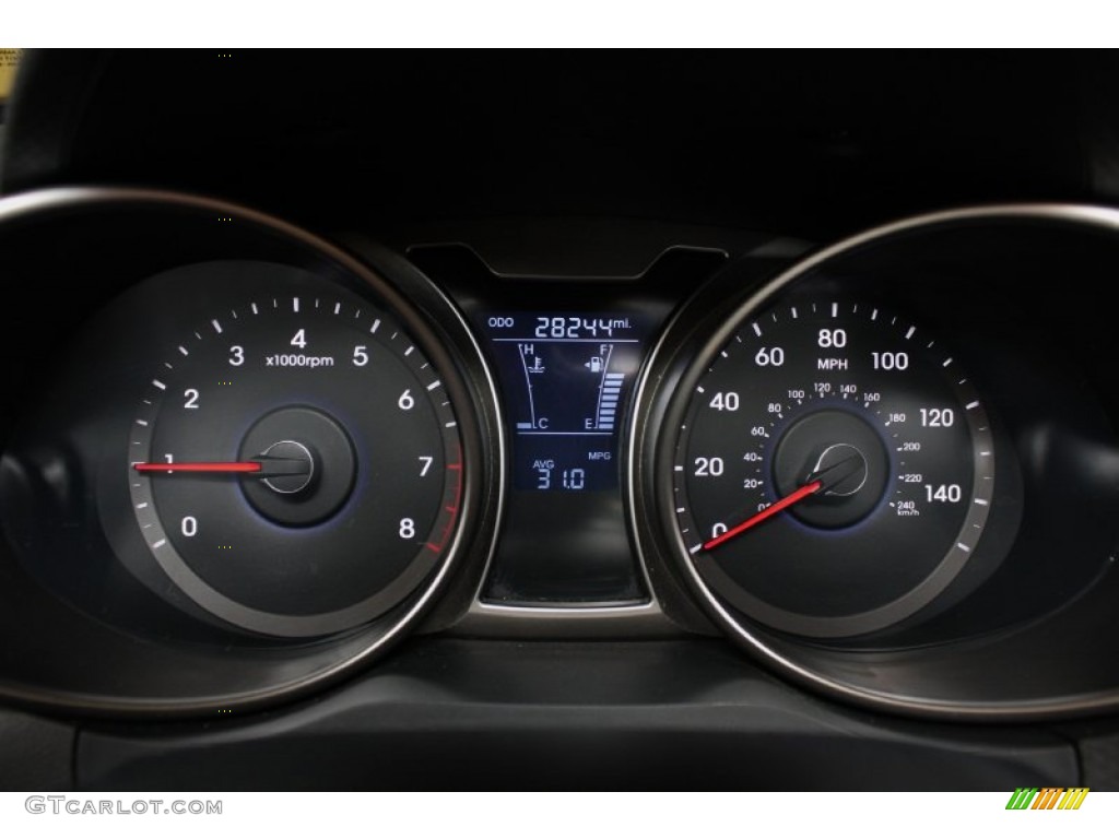 2012 Hyundai Veloster Standard Veloster Model Gauges Photo #81918925