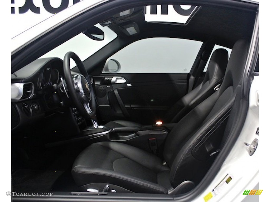 Black Interior 2012 Porsche 911 Turbo Coupe Photo #81923080