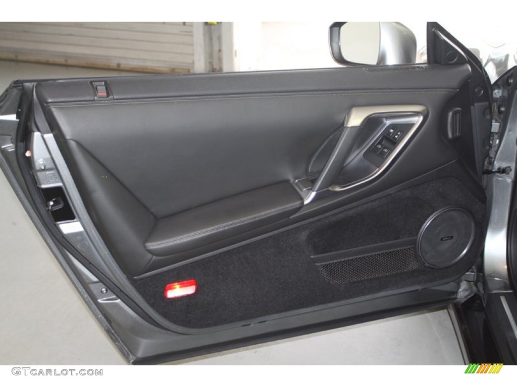 2010 Nissan GT-R Premium Black Door Panel Photo #81923730