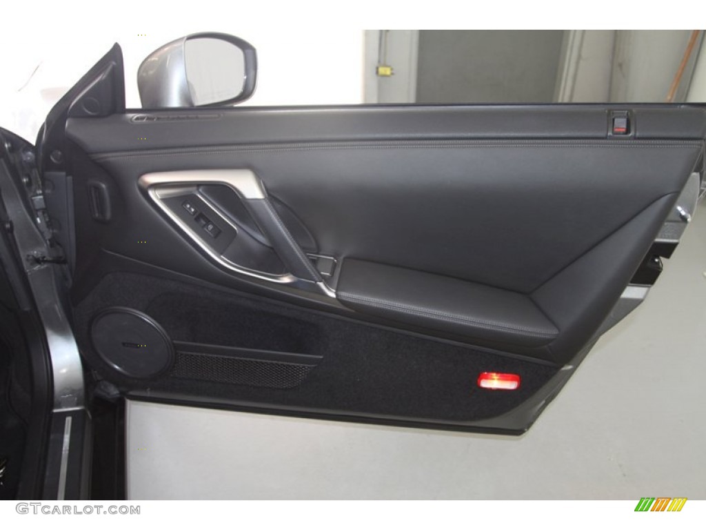 2010 Nissan GT-R Premium Black Door Panel Photo #81924061
