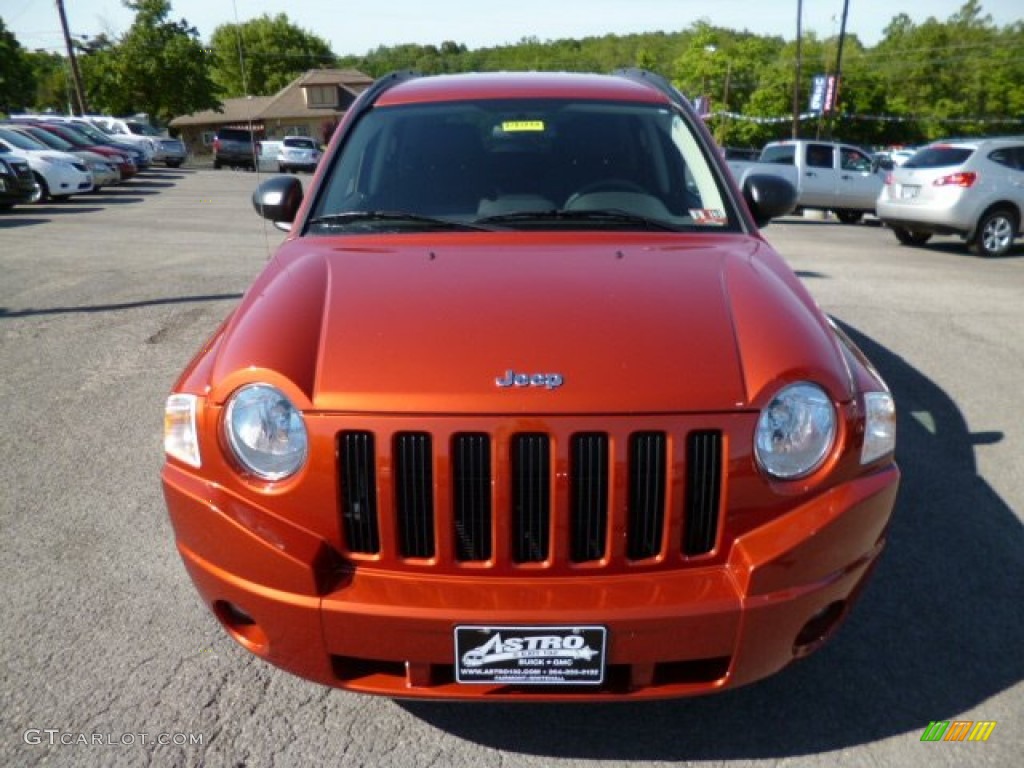 2010 Compass Sport 4x4 - Sunburst Orange Pearl / Dark Slate Gray photo #2