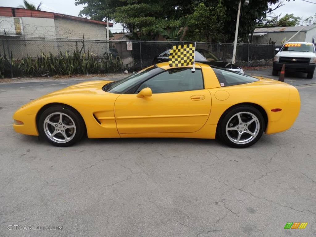 Milliennium Yellow 2001 Chevrolet Corvette Coupe Exterior Photo #81929436