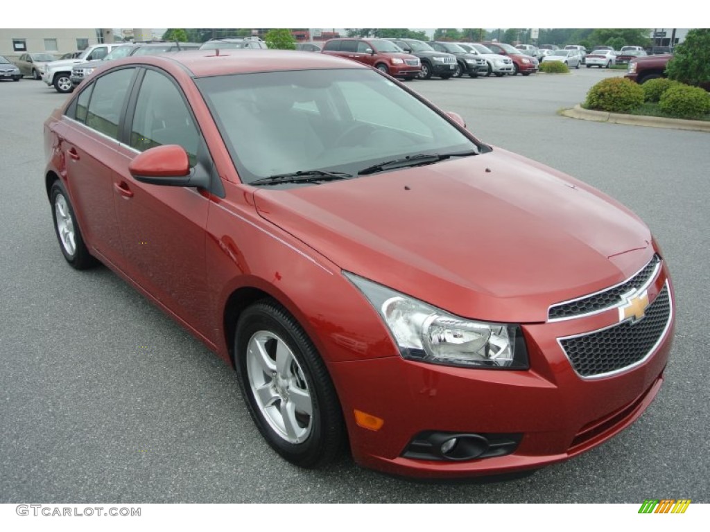 Crystal Red Metallic 2012 Chevrolet Cruze LT Exterior Photo #81931960