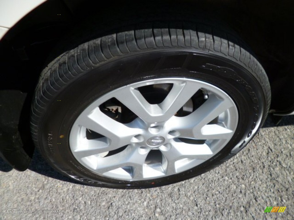 2011 Rogue SL AWD - Pearl White / Gray photo #5