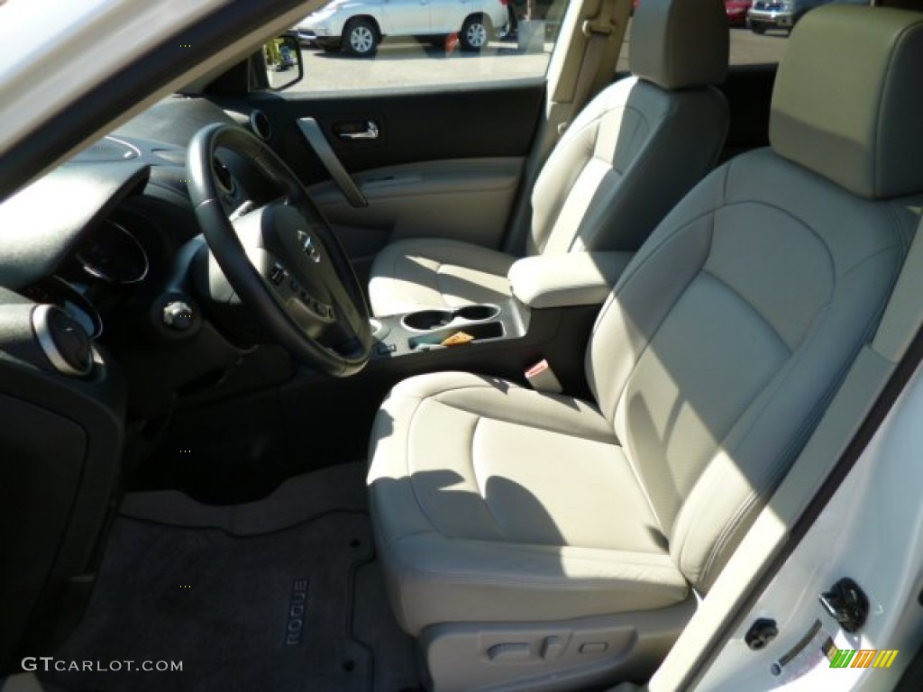 2011 Rogue SL AWD - Pearl White / Gray photo #9