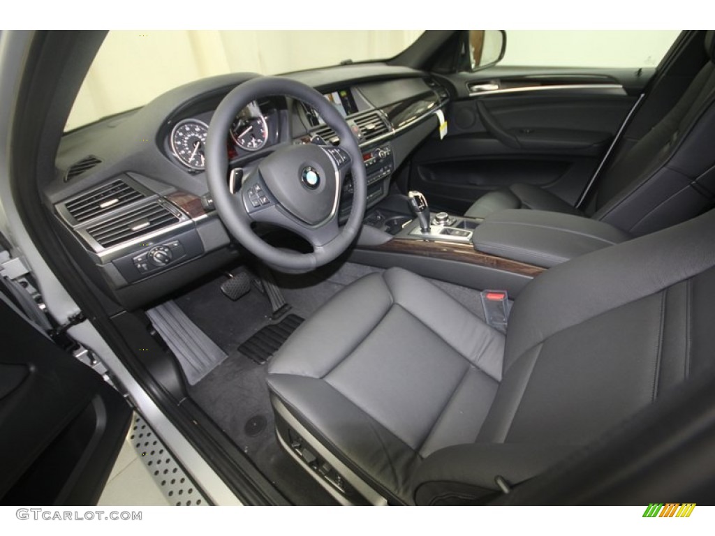 Black Interior 2014 BMW X6 xDrive35i Photo #81933459