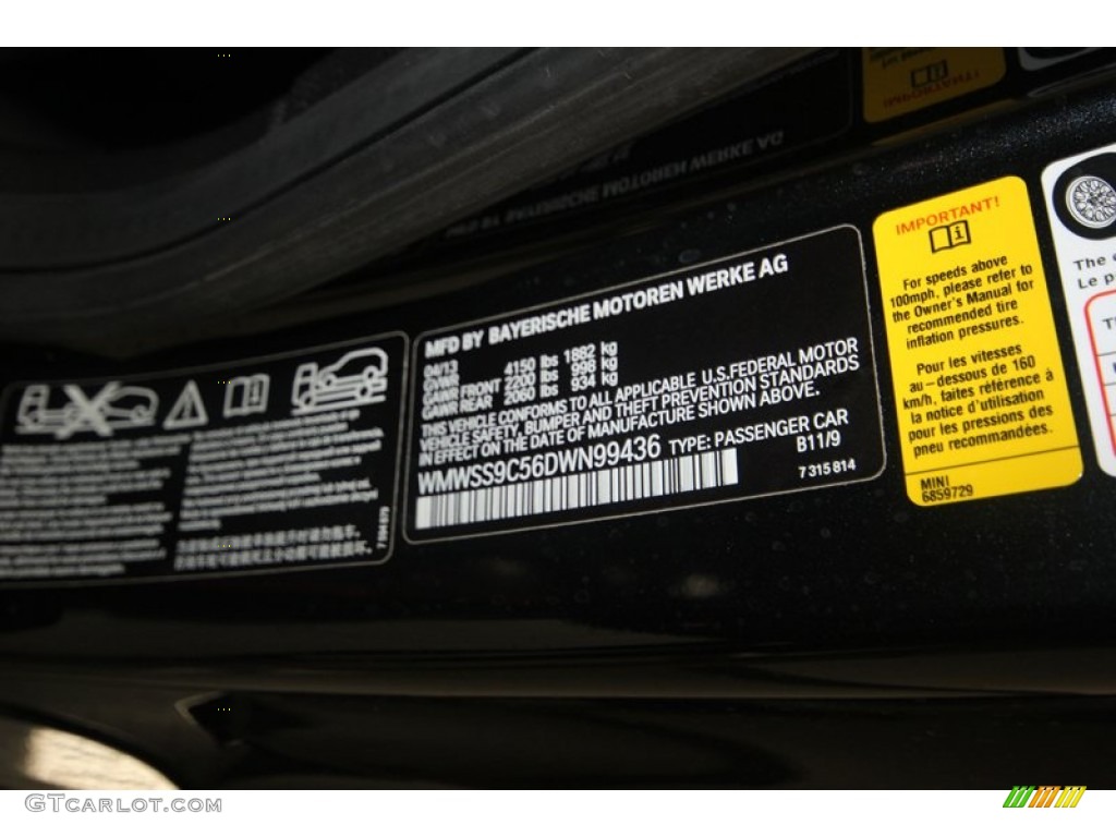2013 Cooper Color Code B11 for Absolute Black Photo #81934098
