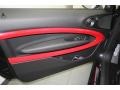 2013 Mini Cooper Championship Lounge Leather/Red Piping Interior Door Panel Photo