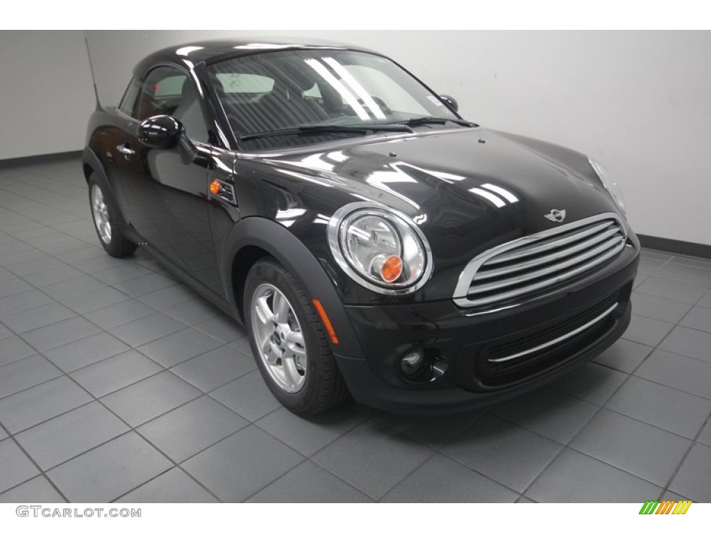 2013 Cooper Coupe - Midnight Black Metallic / Carbon Black photo #1