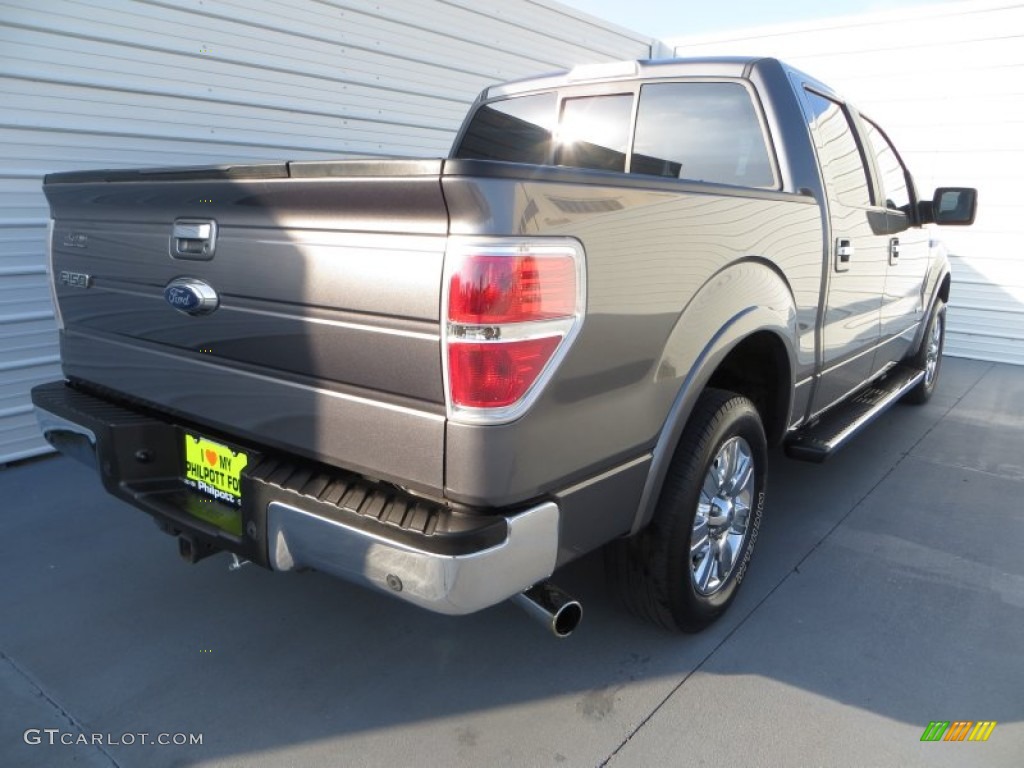 2011 F150 Lariat SuperCrew - Sterling Grey Metallic / Black photo #4