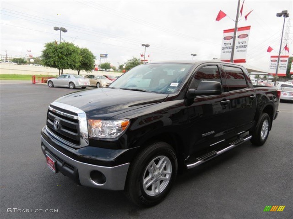 2012 Tundra CrewMax - Black / Sand Beige photo #3