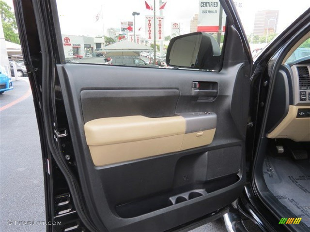 2012 Tundra CrewMax - Black / Sand Beige photo #10