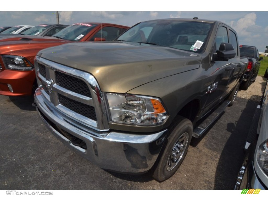 2013 2500 Tradesman Crew Cab 4x4 - Prairie Pearl / Black/Diesel Gray photo #1