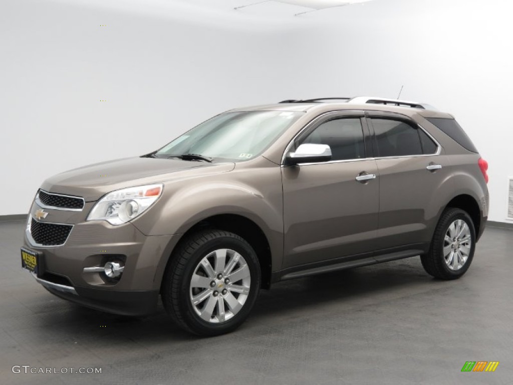 2010 Equinox LTZ - Mocha Steel Metallic / Jet Black/Brownstone photo #1