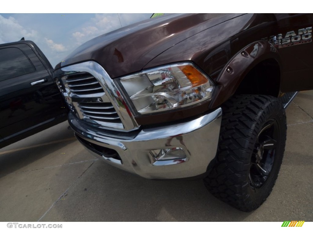 2013 2500 Big Horn Crew Cab 4x4 - Western Brown / Canyon Brown/Light Frost Beige photo #6