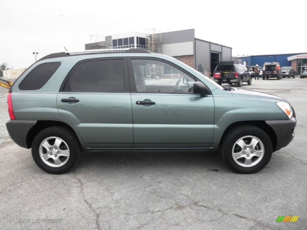 2007 Sportage LX - Royal Jade Green / Beige photo #1