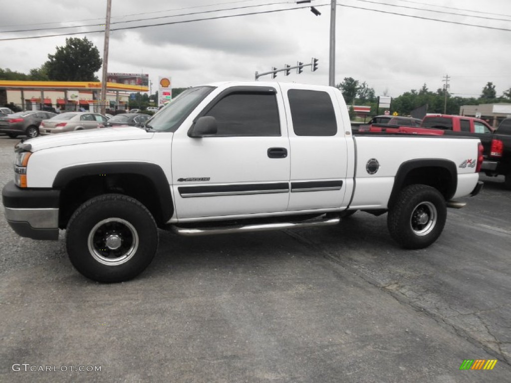 2003 Silverado 2500HD Extended Cab 4x4 - Summit White / Dark Charcoal photo #4