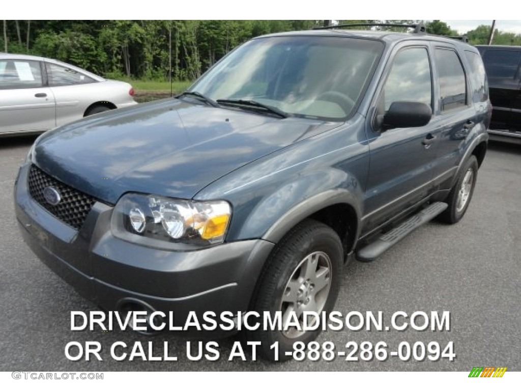 2005 Escape XLT V6 4WD - Norsea Blue Metallic / Medium/Dark Pebble Beige photo #1