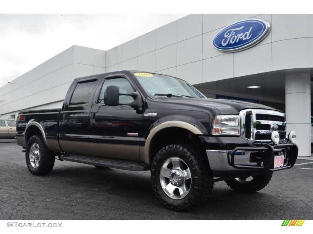 2006 F250 Super Duty FX4 Crew Cab 4x4 - Black / Tan photo #1