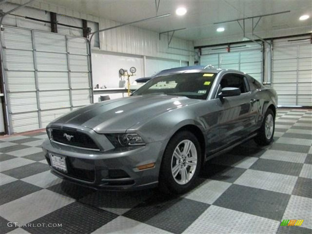2013 Mustang V6 Coupe - Sterling Gray Metallic / Charcoal Black photo #3