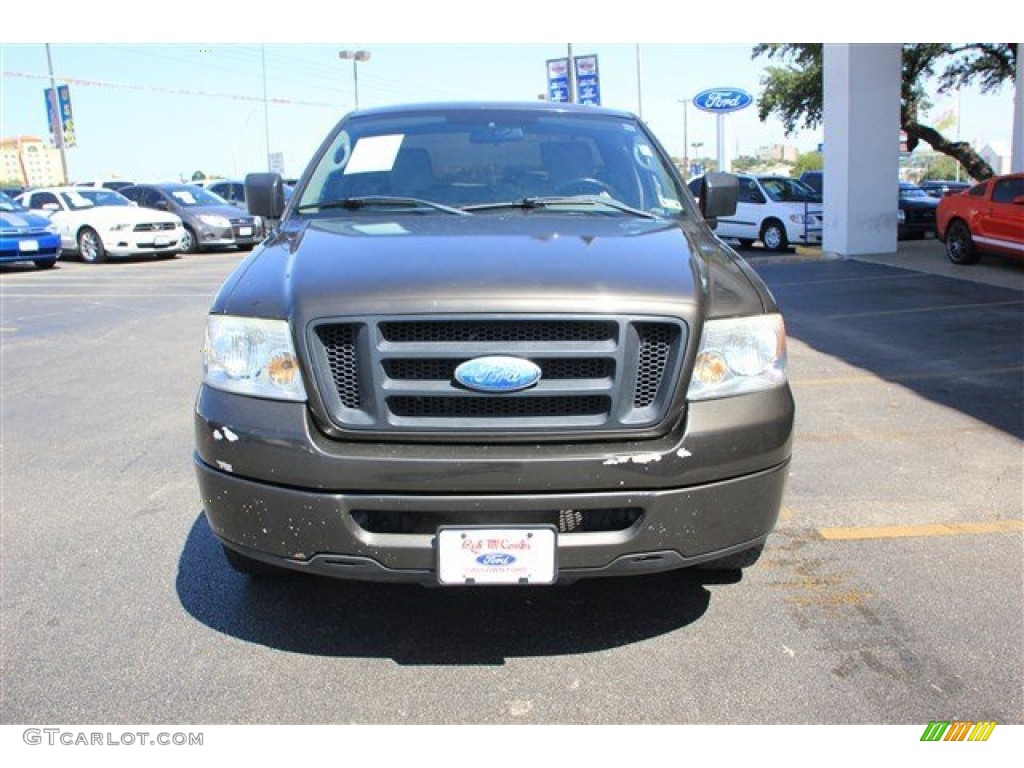 2006 F150 STX Regular Cab - Dark Stone Metallic / Medium/Dark Flint photo #4