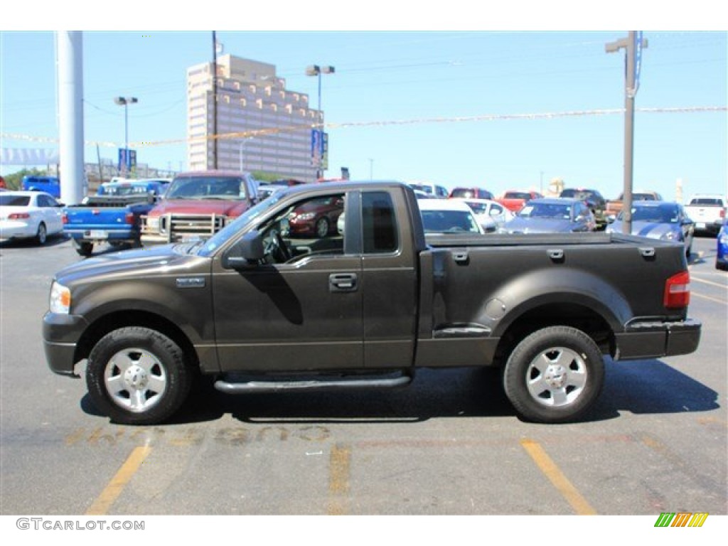 2006 F150 STX Regular Cab - Dark Stone Metallic / Medium/Dark Flint photo #6