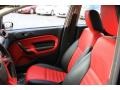 2012 Ford Fiesta Race Red/Charcoal Black Interior Front Seat Photo