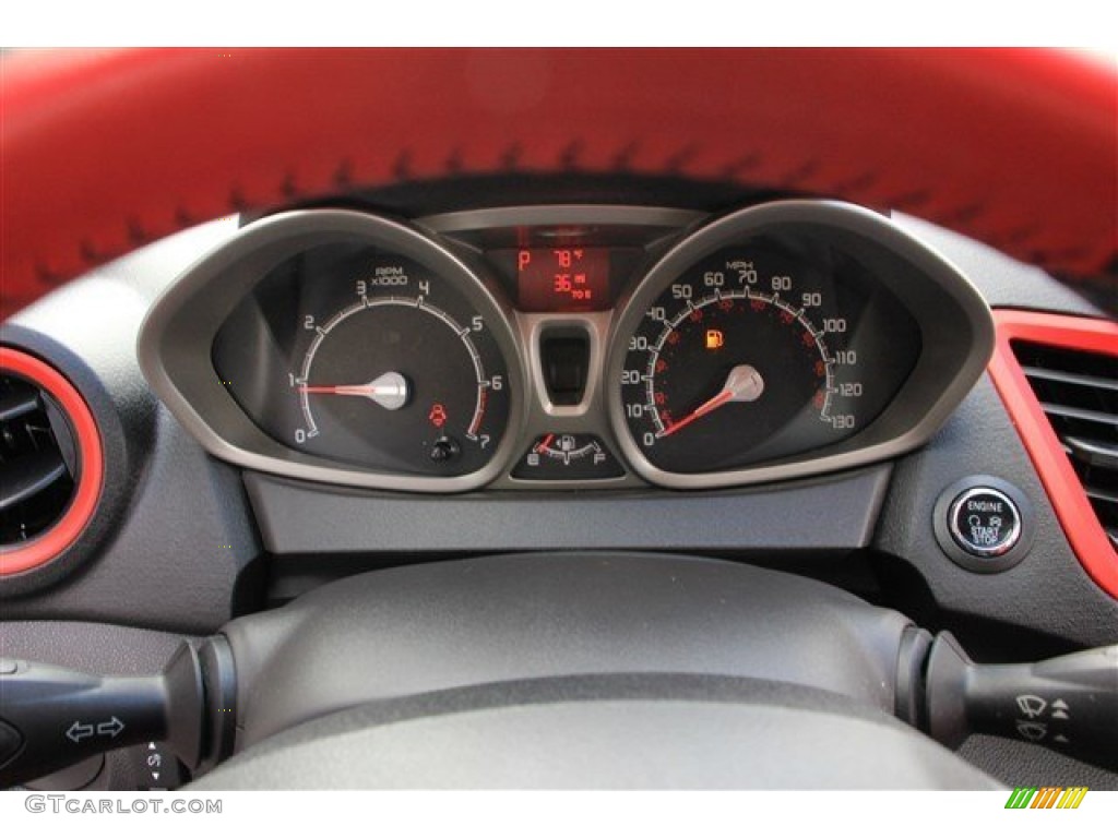 2012 Ford Fiesta SEL Sedan Gauges Photo #81946496