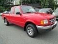 2002 Bright Red Ford Ranger XLT SuperCab  photo #4