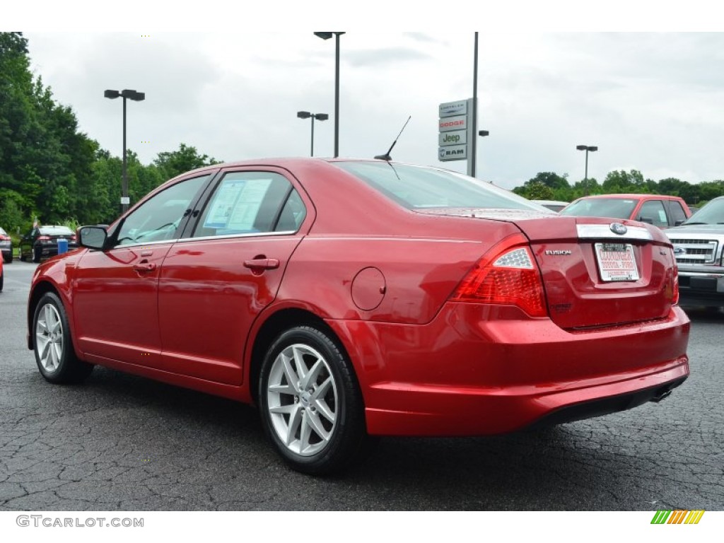2011 Fusion SEL - Red Candy Metallic / Charcoal Black photo #32