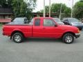 2002 Bright Red Ford Ranger XLT SuperCab  photo #5