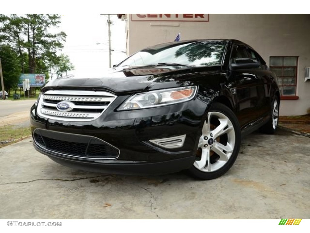 2012 Taurus SHO AWD - Ebony Black / Charcoal Black/Umber Brown photo #1